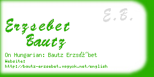 erzsebet bautz business card